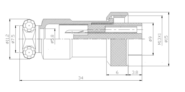 разъем 16МFA