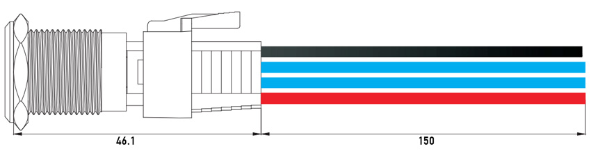 коннектор с кнопкой