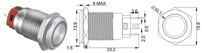 кнопки yijia GQ12BH-10E