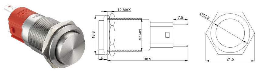 GQ16AH-10 без подсветки