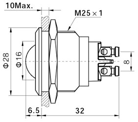 размеры GQ25G