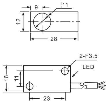 размеры датчиков