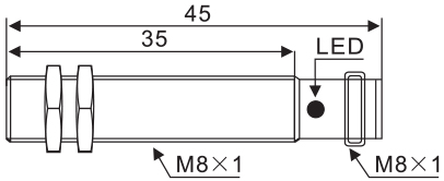 размеры датчика LM08M01A