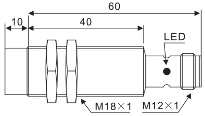 Цилиндрические индуктивные датчики Rock LM18F08 (M18)