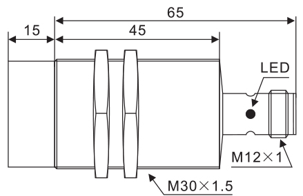 Цилиндрические индуктивные датчики Rock LM12/LM18/LM30