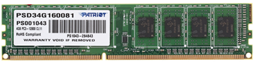 Память оперативная Patriot DDR3