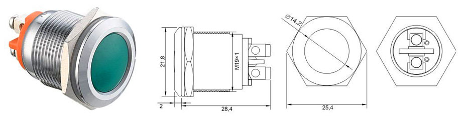 индикатор yijia GQ19A-D
