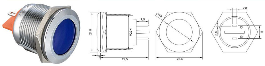 индикатор yijia GQ22A-D-J