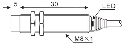 Цилиндрические индуктивные датчики Rock LM08F02(M8)