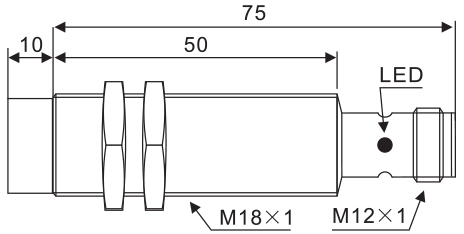 Цилиндрические индуктивные датчики Rock LM18F08 (M18)